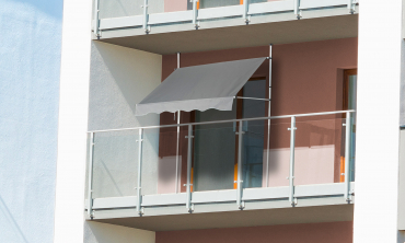 Store banne balcon 200 x 120cm gris