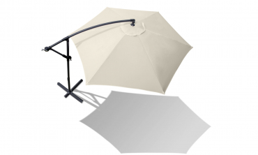 Parasol déporté écru Parasol déporté écru