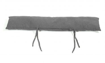 Hamac gris anthracite matelassé suspendu avec coussin et kit de fixation
