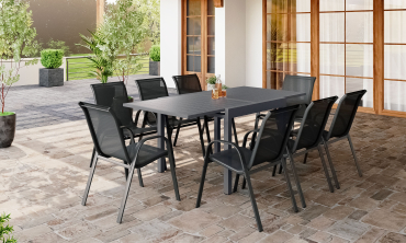 Salon de jardin extensible Polywood