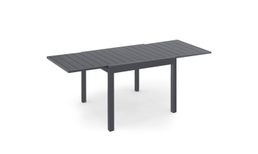 Ensemble repas extensible 8 places en polywood gris