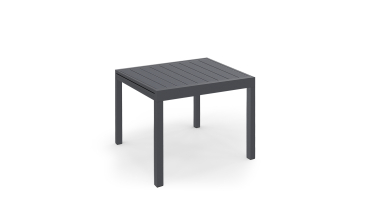 Ensemble repas extensible 8 places en polywood gris