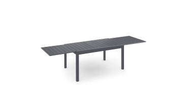 Ensemble repas extensible 12 places en polywood gris