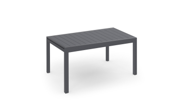 Ensemble repas extensible 12 places en polywood gris