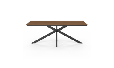 Table de jardin Milazzo en polywood et pieds croisés 190cm