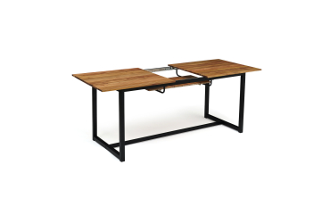 Table extensible bois et acier Acacia Table extensible bois et acier Acacia