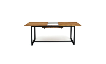 Table extensible bois et acier Acacia Table extensible bois et acier Acacia