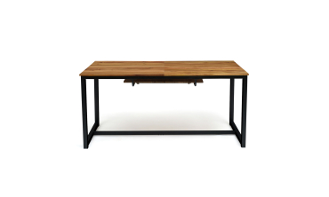 Table extensible bois et acier Acacia Table extensible bois et acier Acacia