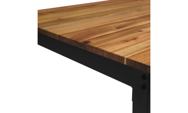 Table extensible bois et acier Acacia Table extensible bois et acier Acacia