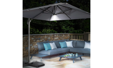 Kit LED solaire pour parasol 360°