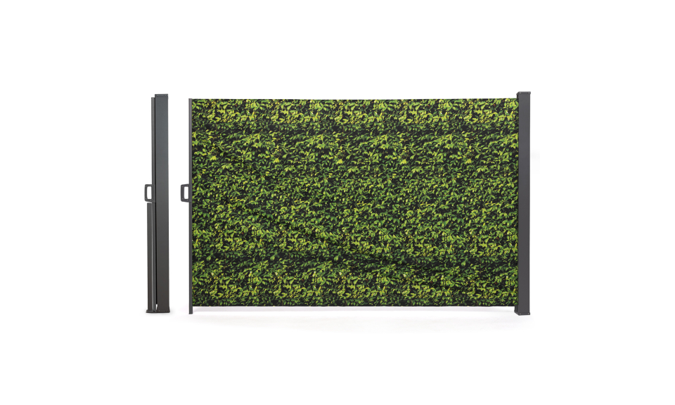 Paravent rétractable occultant 400x180cm motif feuillage Paravent rétractable occultant 400x180cm motif feuillage
