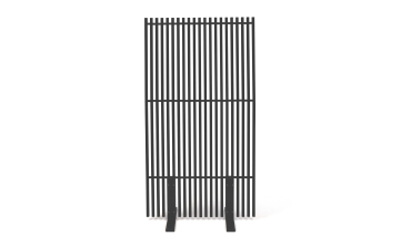 Paravent extérieur ajouré en métal gris anthracite 150x80cm