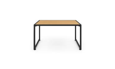 Salon de jardin Ozéa 4 places noir et cordage