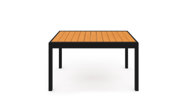 Ensemble repas extensible 12 places polywood noir et bois