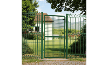 Portillon en acier vert 150x100cm