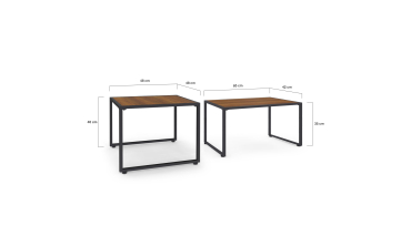 Salon de jardin d'angle Ozéa 8 places gris et cordage