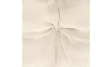 Fauteuil de jardin Lois rotin et coussin écru