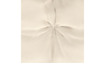 Fauteuil de jardin à bascule Lois rotin et coussin écru