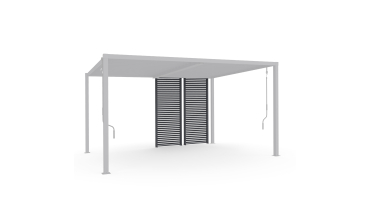 Persiennes pour pergola Marina et bioclimatiques grises - lot de 2
