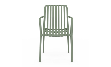 Chaises de jardin empilables Oviedo polypropylène vert - lot de 4