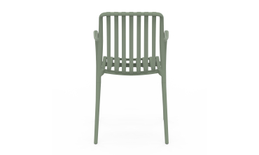 Chaises de jardin empilables Oviedo polypropylène vert - lot de 4