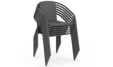 Ensemble repas Delma 8 places gris