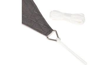 Voile d'ombrage triangulaire gris 5x5x5m