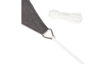 Voile d'ombrage triangulaire gris 3x3x3m