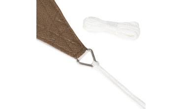 Voile d'ombrage triangulaire taupe 3x3x3m