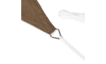 Voile d'ombrage triangulaire taupe 5x5x5m