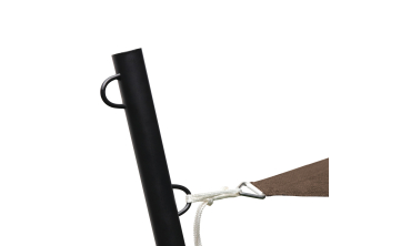 Voile d'ombrage triangulaire taupe 5x5x5m