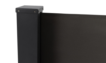 Paravent rétractable 400x200cm gris anthracite