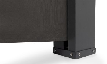 Paravent rétractable 400x200cm gris anthracite