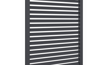 Pergola bioclimatique 3x4m lames orientables + 4 persiennes