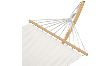 Hamac Amazonia support métal effet bois toile écrue