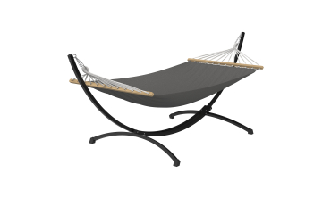 Hamac Amazonia support métal toile grise