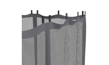 Moustiquaires pour pergola Marina 3x4m avec crochets de fixation - lot de 4