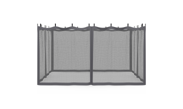 Moustiquaires pour pergola Marina 3x4m avec crochets de fixation - lot de 4