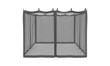 Moustiquaires pour pergola Marina 3x4m avec crochets de fixation - lot de 4