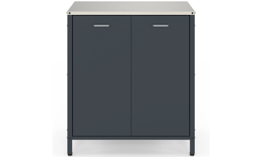 Meuble de cuisine extérieure Alméria 2 portes gris