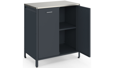 Meuble de cuisine extérieure Alméria 2 portes gris