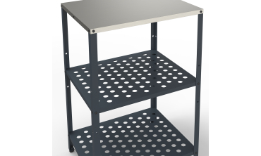 Meuble de cuisine extérieure Alméria 2 étagères gris