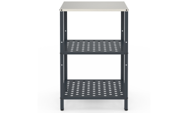 Meuble de cuisine extérieure Alméria 2 étagères gris