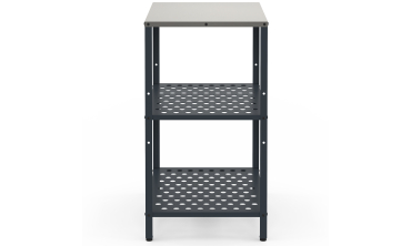 Meuble de cuisine extérieure Alméria 2 étagères gris