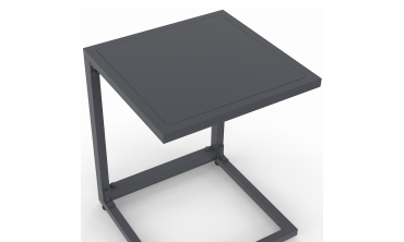 Tables d'appoint de jardin Selva grises - lot de 2