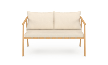 Salon de jardin Paros 4 places bois et beige