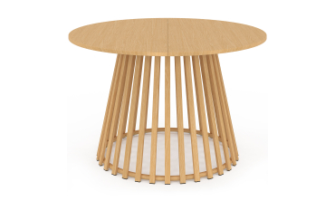 Ensemble repas Hortensia 6 places métal effet bois