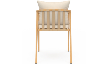 Ensemble repas Hortensia 6 places métal effet bois