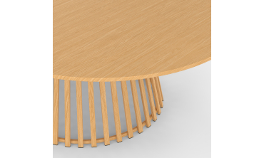 Table de jardin ronde extensible Hortensia Ø160-200cm