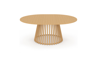 Table de jardin ronde extensible Hortensia Ø160-200cm